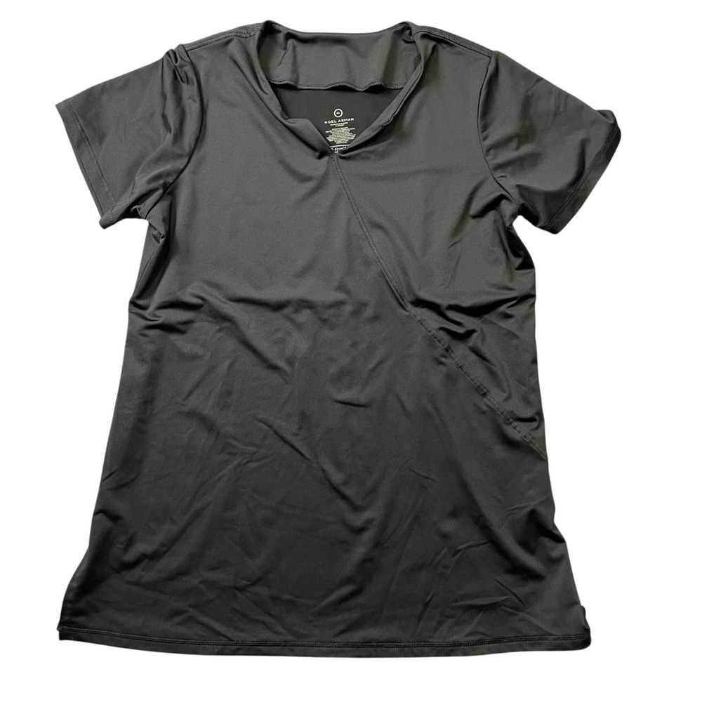 Noel Asmar 2XL Black Short Sleeve Top Polyester Blend